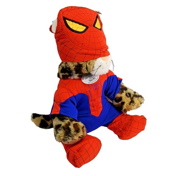 Build-A-Bear Cheetah World Wildlife Fund Marvel Spider Man Stuffed Animal WWF - Picture 3 of 8